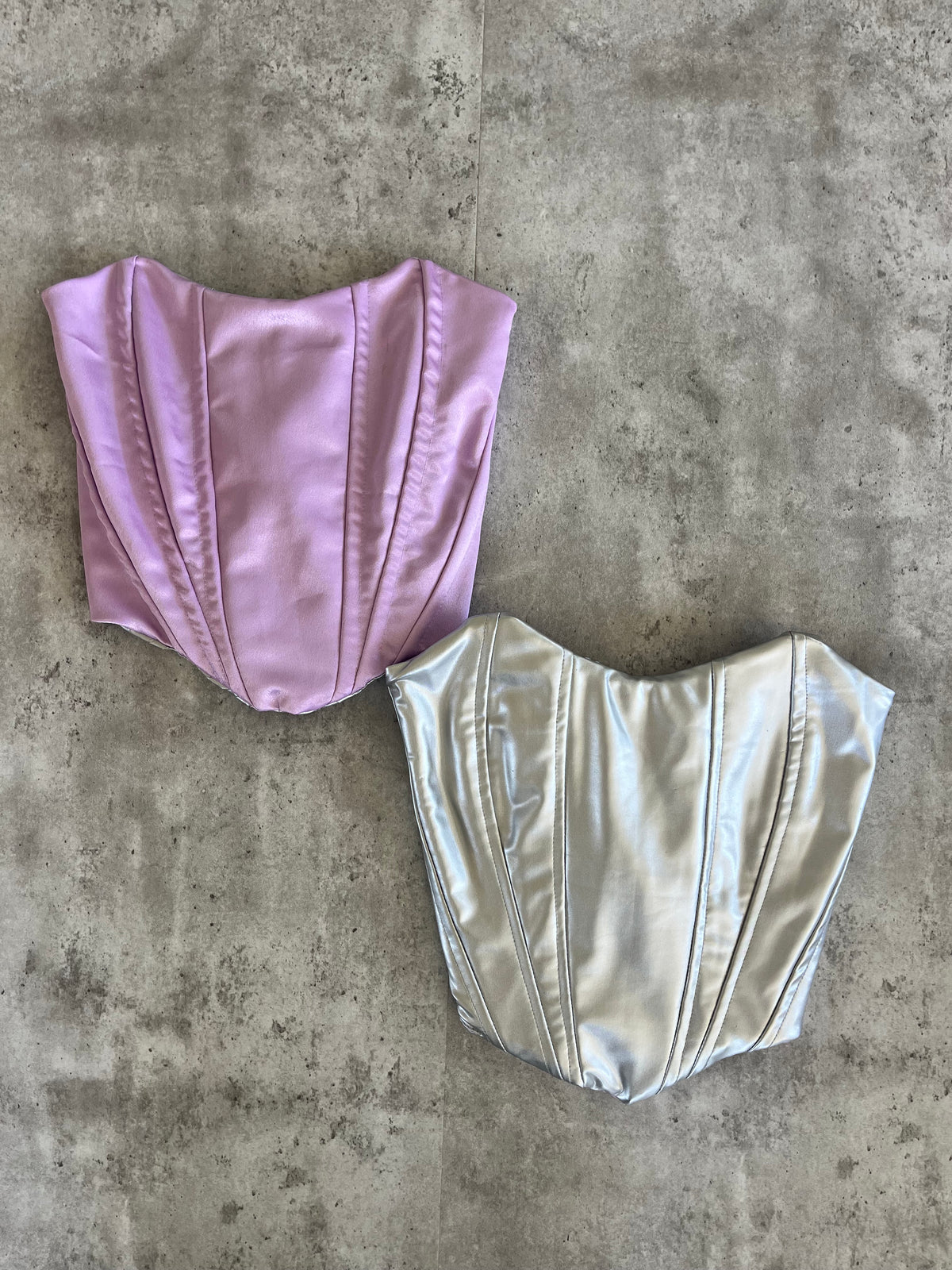 Corset Palermo Lila-Plateado - Talla única