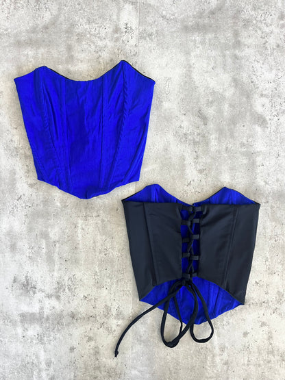 Corset Palermo negro-azul